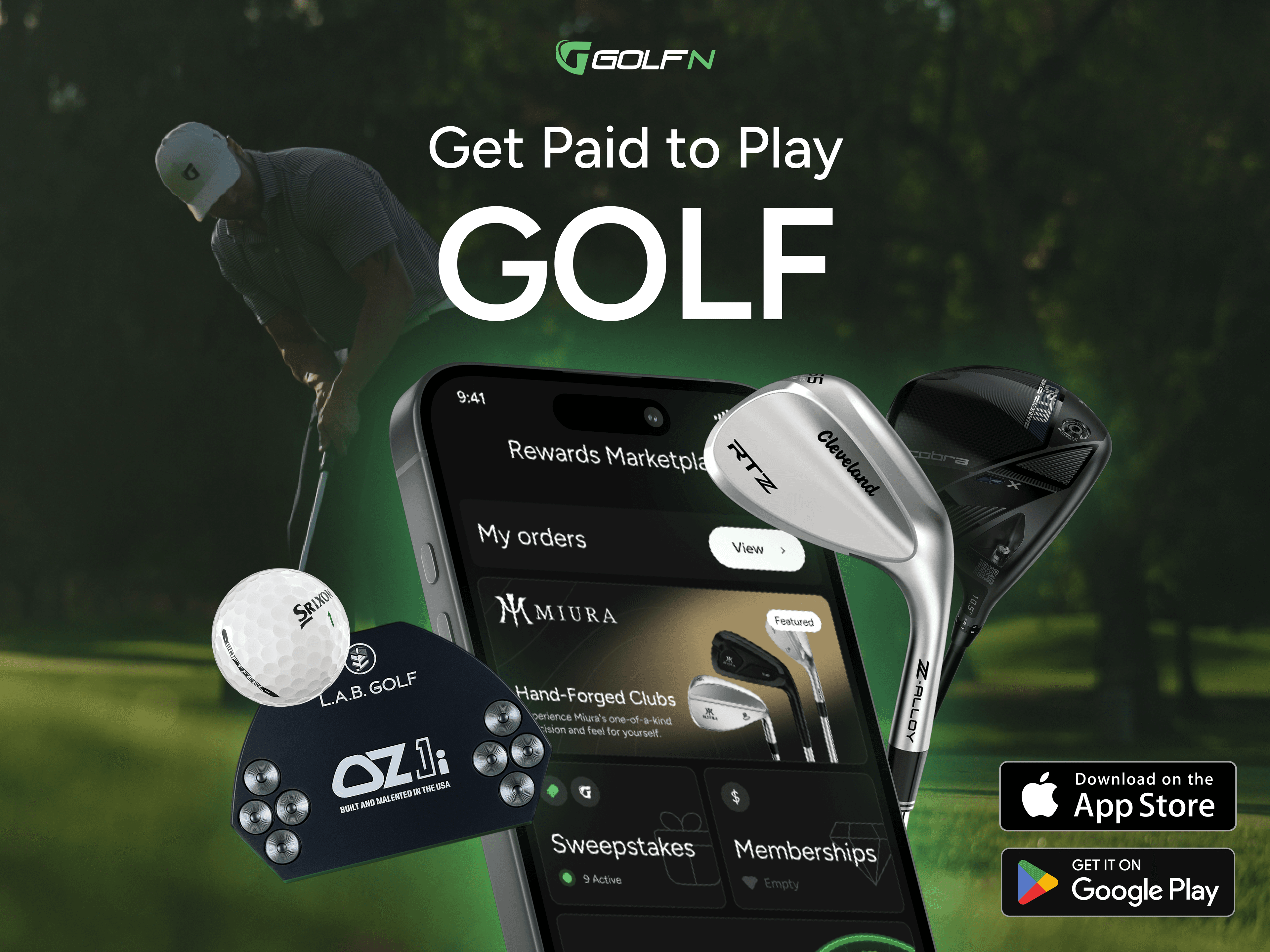 GolfN — Get Paid to Play Golf