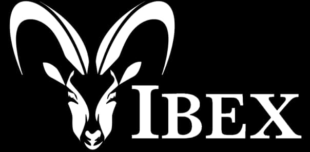 Ibex logo featuring stylized ram horns, representing GolfN's digital caddie app and its focus on enhancing the golfing experience.