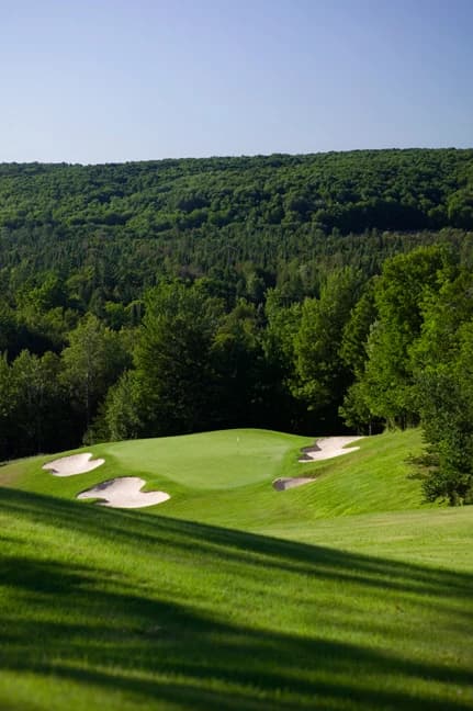 Masterpiece - Treetops Resort in Gaylord, Michigan — resort, 18-hole golf course, designed by Robert Trent Jones, Sr. (1987)