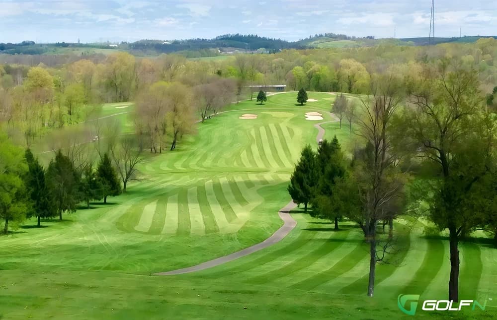 Red - Cedarbrook Golf Course in Belle Vernon, Pennsylvania — public, 36-hole golf course, designed by Jack Kidwell (1962)