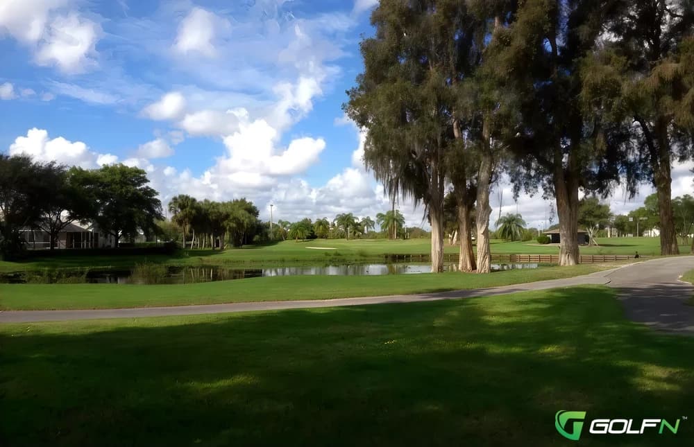 Polo West Golf Course in Wellington, Florida — semi-private, 18-hole golf course, designed by Ted McAnlis (1971)