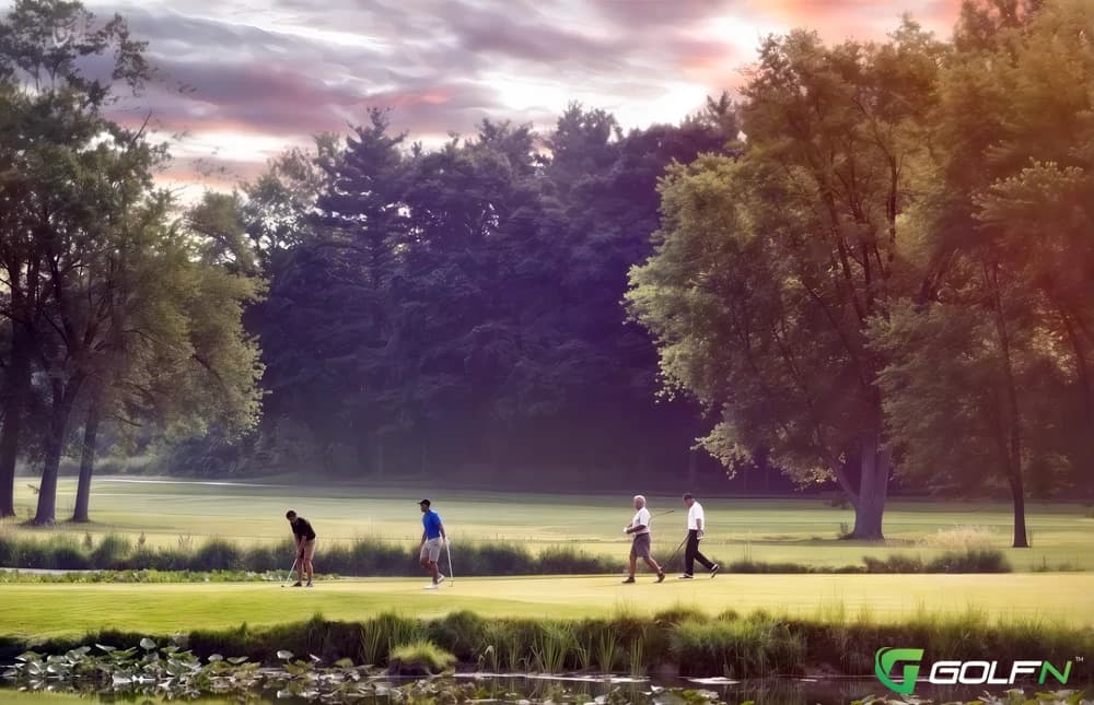 Lake - Sand Creek Country Club in Chesterton, Indiana — private, 27-hole golf course, designed by Ken Killian (1976)