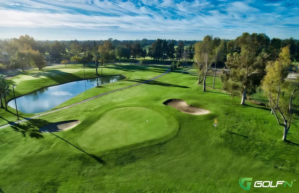 David L Baker Memorial Golf Center in Fountain Valley, California — public, 18-hole golf course, designed by Williams, Gill & Associates
