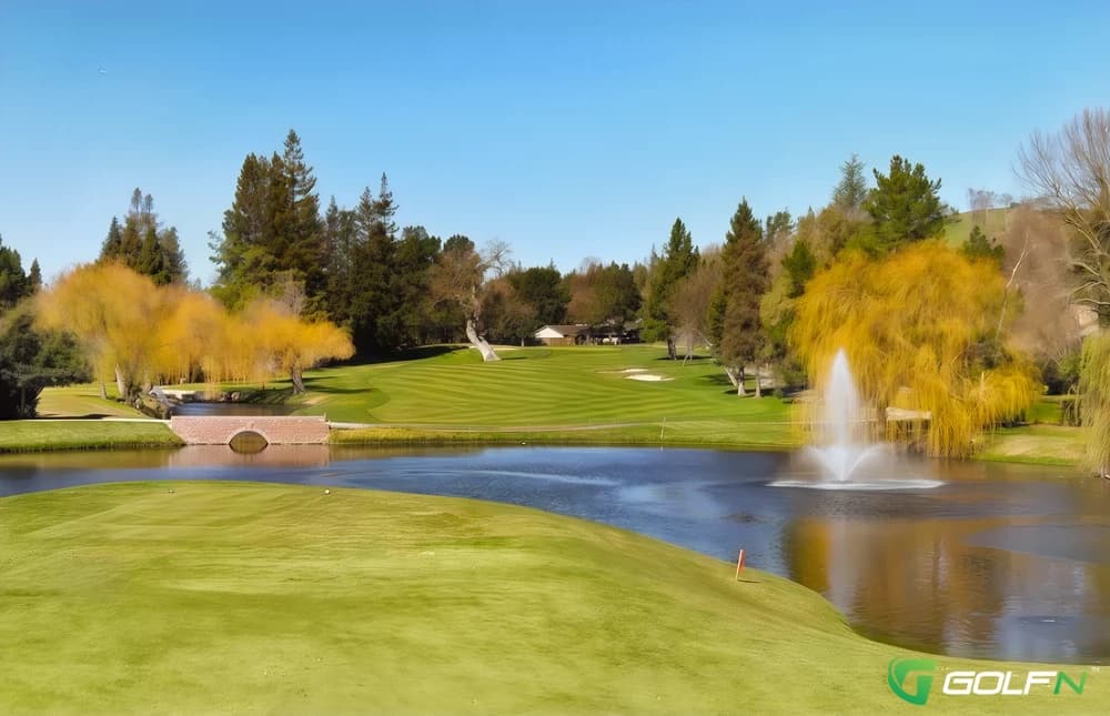 Round Hill Country Club in Alamo, California — private, 18-hole golf course, designed by John Steidel (2004)