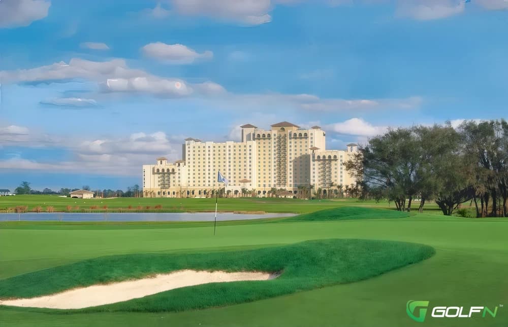National - Championsgate Golf Resort in ChampionsGate, Florida — resort, 36-hole golf course, designed by Greg Norman (2000)