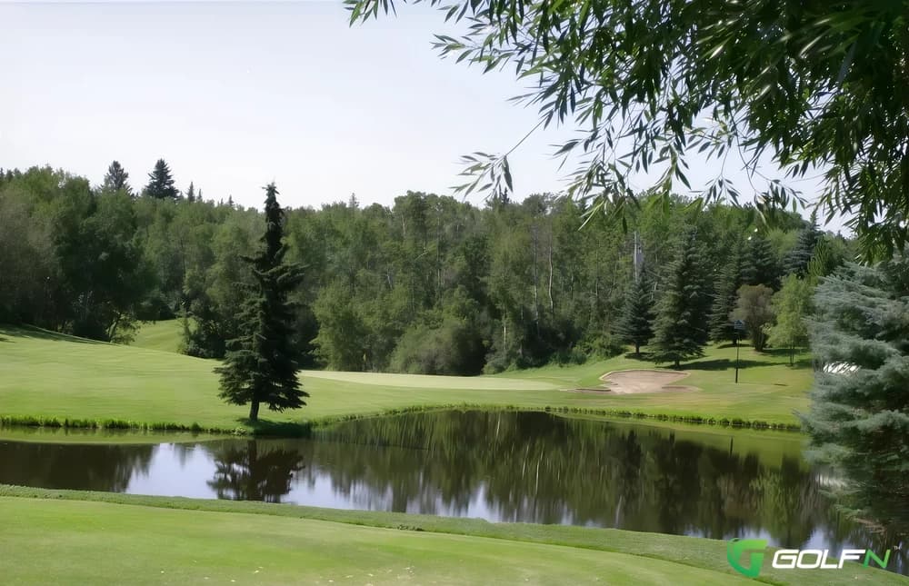 Lacombe Golf & Country Club in Lacombe, Alberta — semi-private, 18-hole golf course, designed by John F. Robinson (1984)