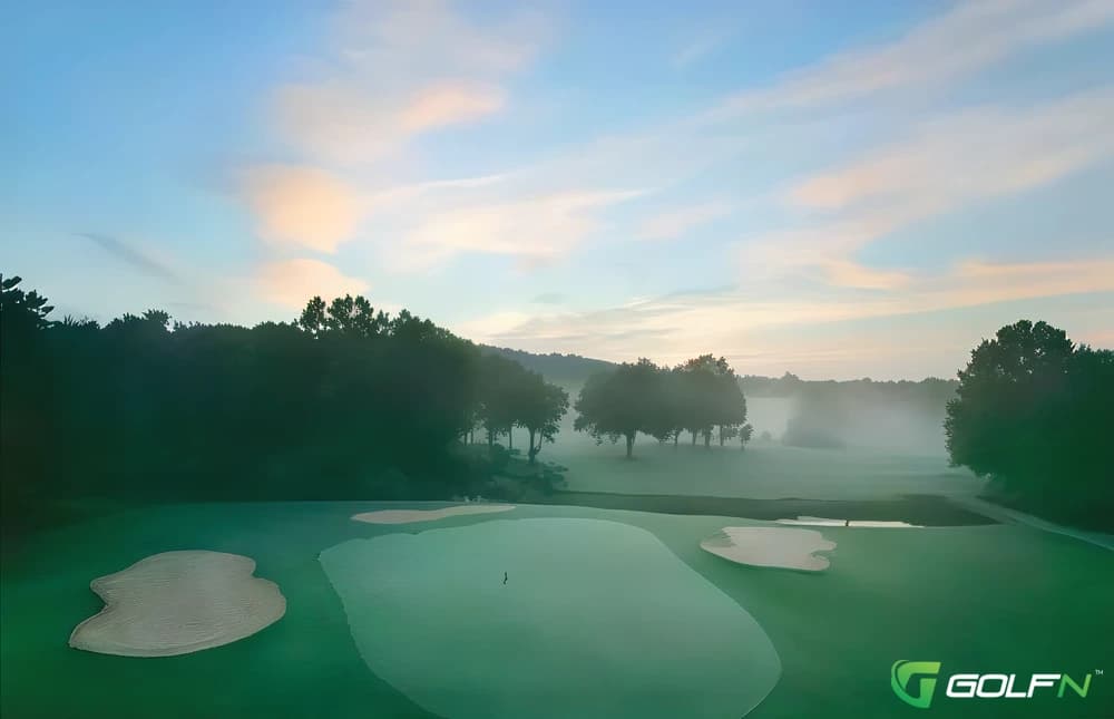 Homestead - Canongate At Flat Creek in Peachtree City, Georgia — private, 27-hole golf course, designed by Joe Lee (1968)
