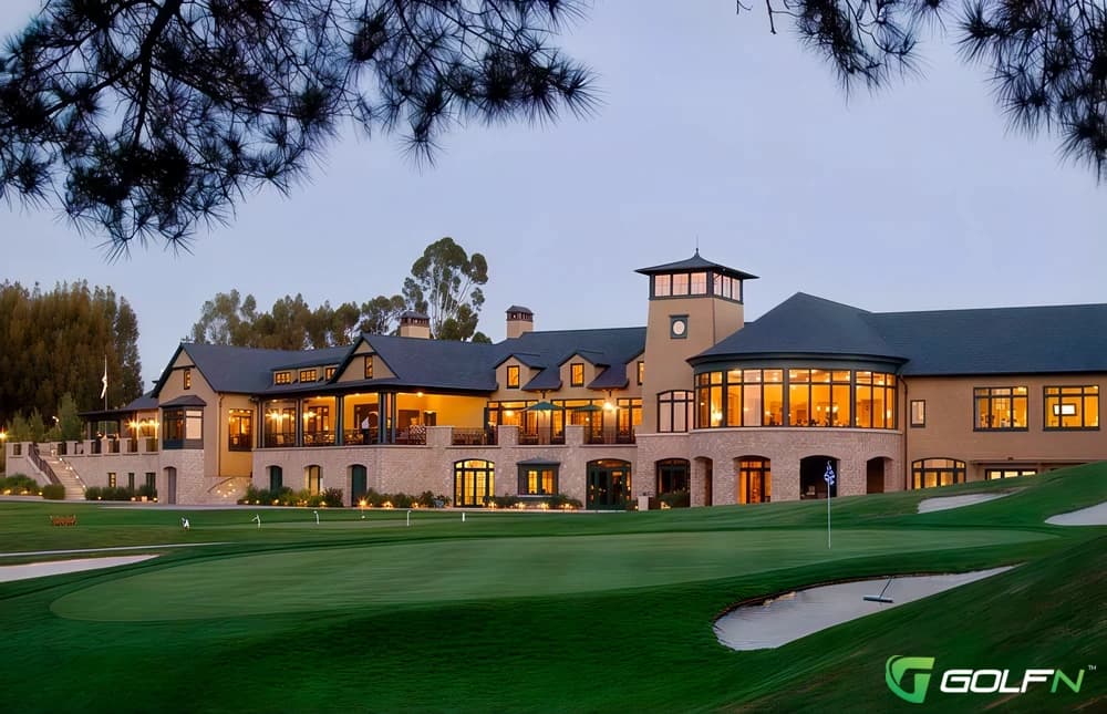 Sharon Heights Golf & Country Club in Menlo Park, California — private, 18-hole golf course, designed by Jack Fleming (1962)