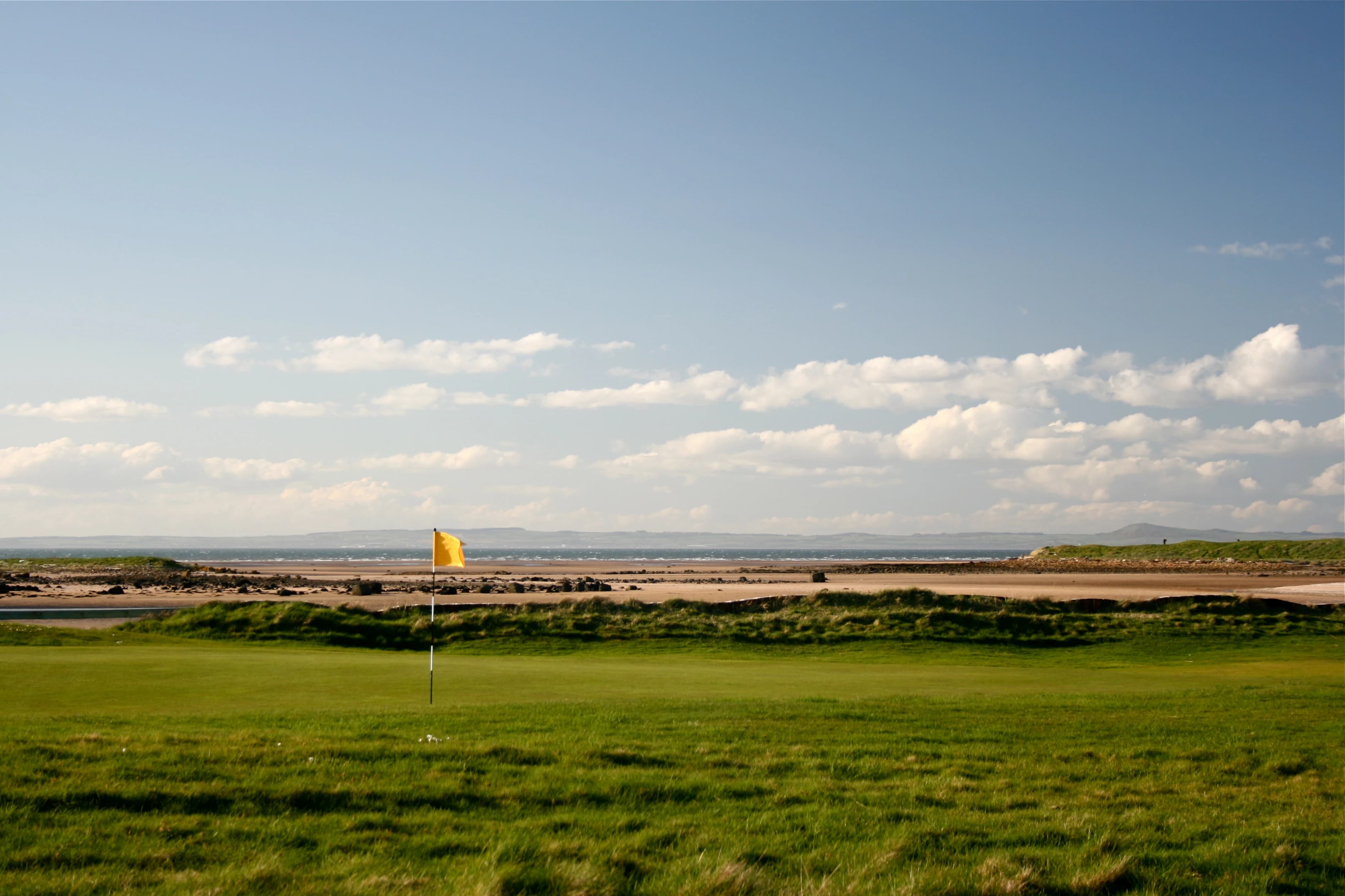 Kilspindie Golf Club in Aberlady, Scotland — private, 18-hole golf course, designed by Bobby Clampett