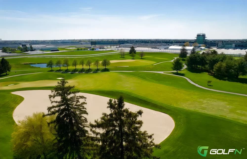 Brickyard Crossing in Indianapolis, Indiana — resort, 18-hole golf course, designed by Pete Dye
(1993)