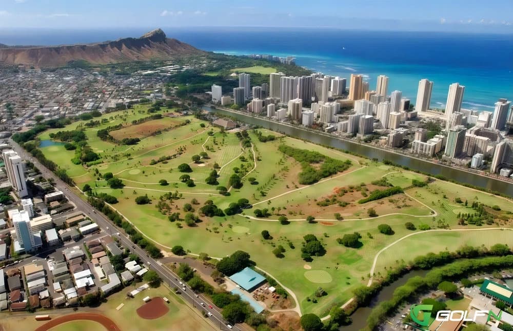 Ala Wai Golf Course in Honolulu, Hawaii — public, 18-hole golf course, designed by Donald MacKay