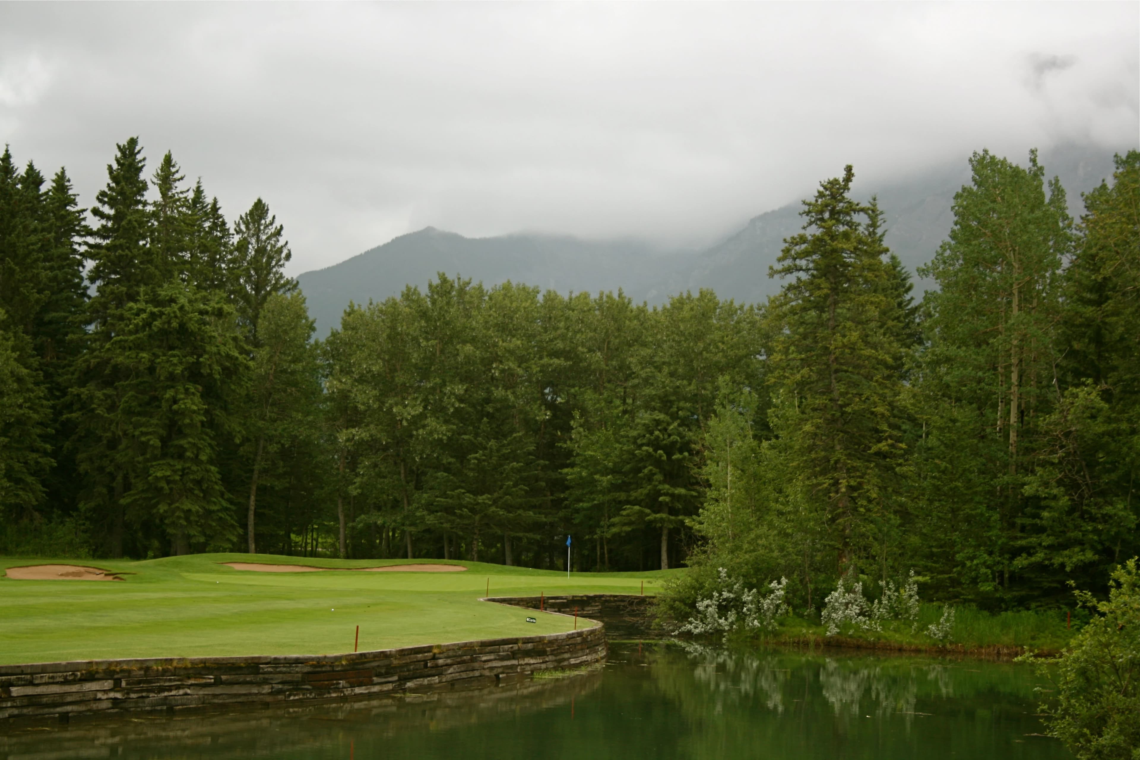 Canmore Golf And Curling Club in Canmore, Alberta — semi-private, 18-hole golf course, designed by Les Furber Design