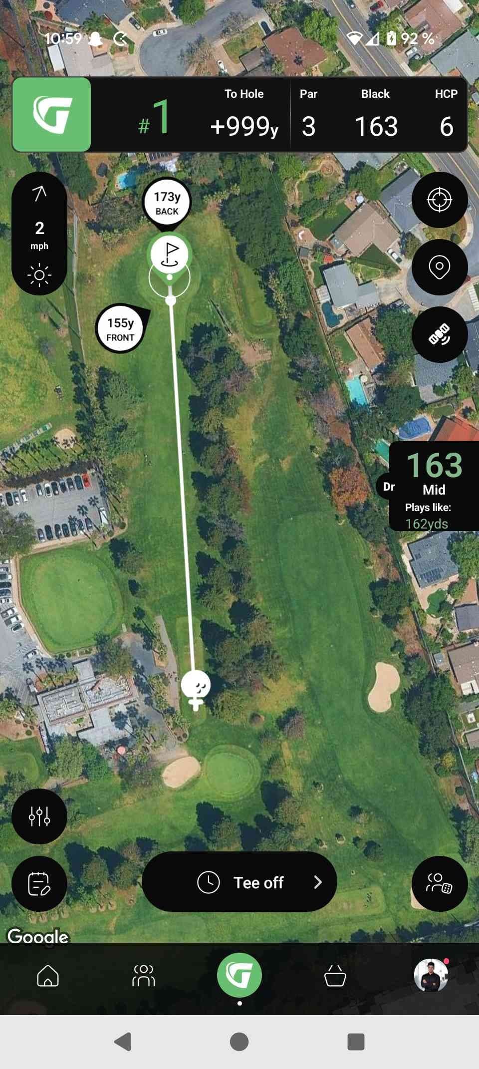 Golfer photo from a round at Sunken Gardens Golf Course in Sunnyvale, California