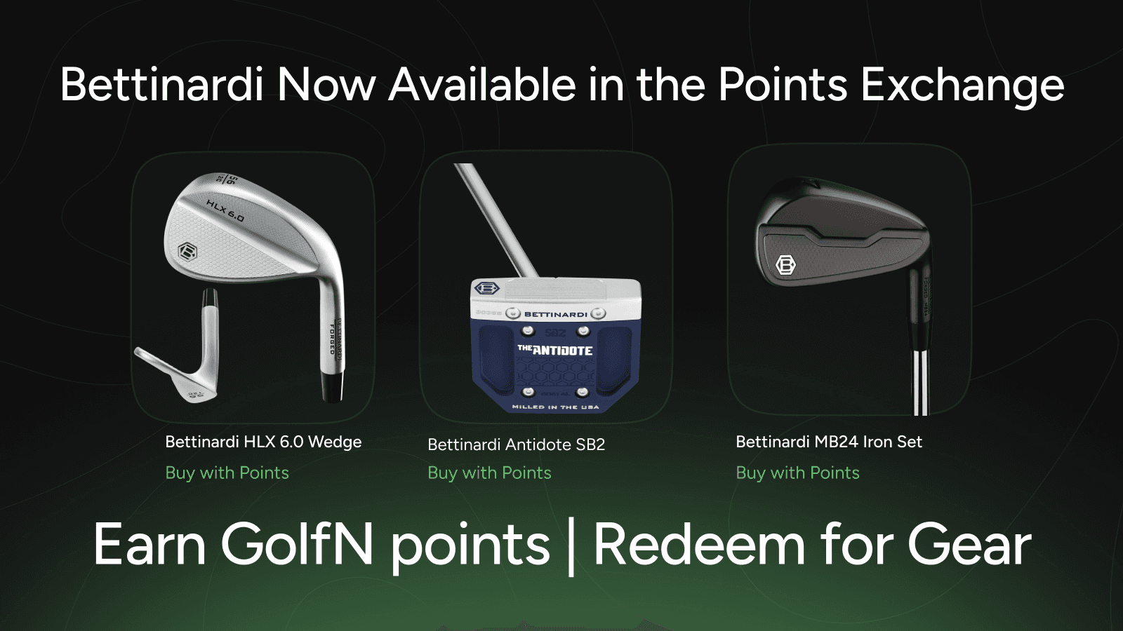 Bettinardi Points Exchange