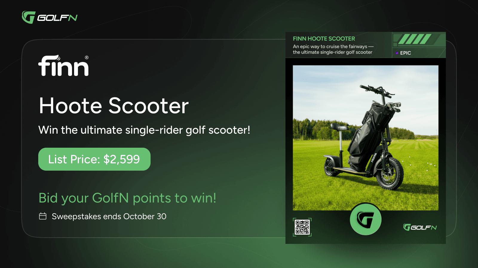 New Sweepstakes: Win a Hoote Finn Scooter