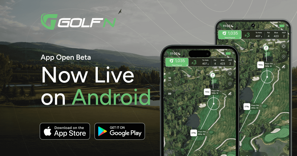 GolfN app is now available on Android in the Google Play store