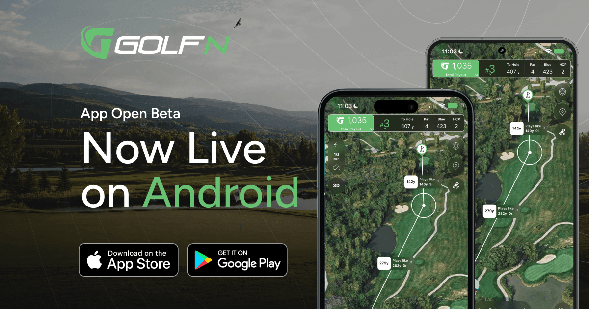 GolfN app is now available on Android in the Google Play store