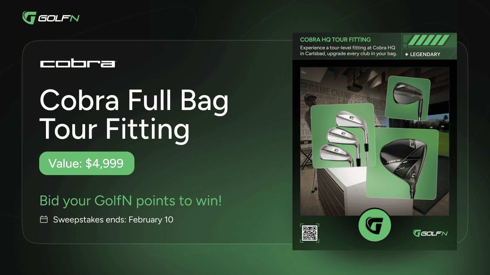 Go Low in 2026: Win a Legendary Cobra HQ Tour Fitting Experience