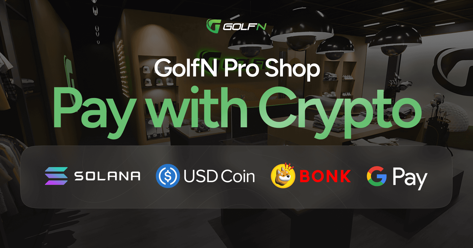 Pro Shop Pay with Crypto