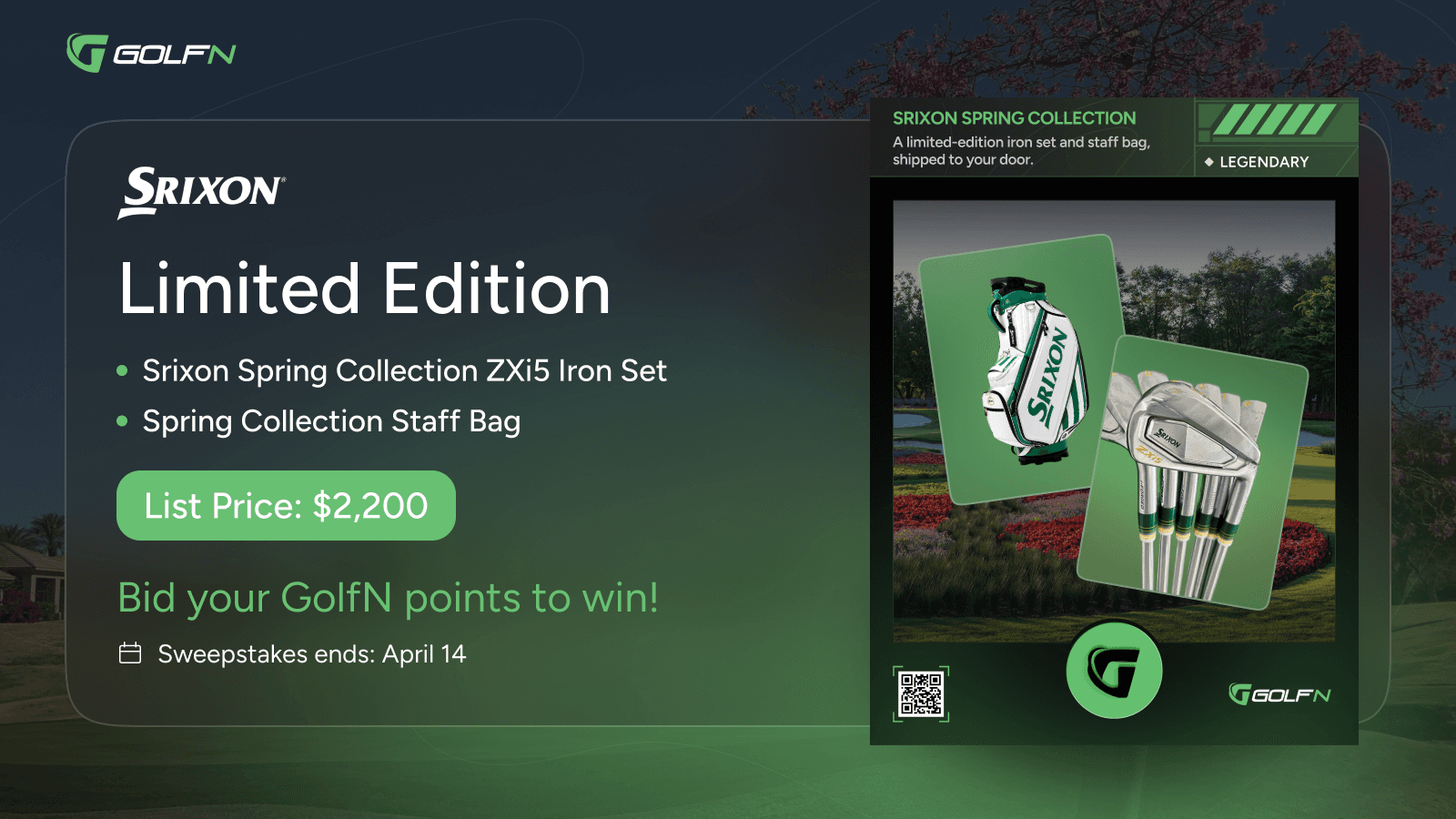 Win the Srixon Spring Collection: Limited-Edition Irons and Staff Bag ($2,200 value)