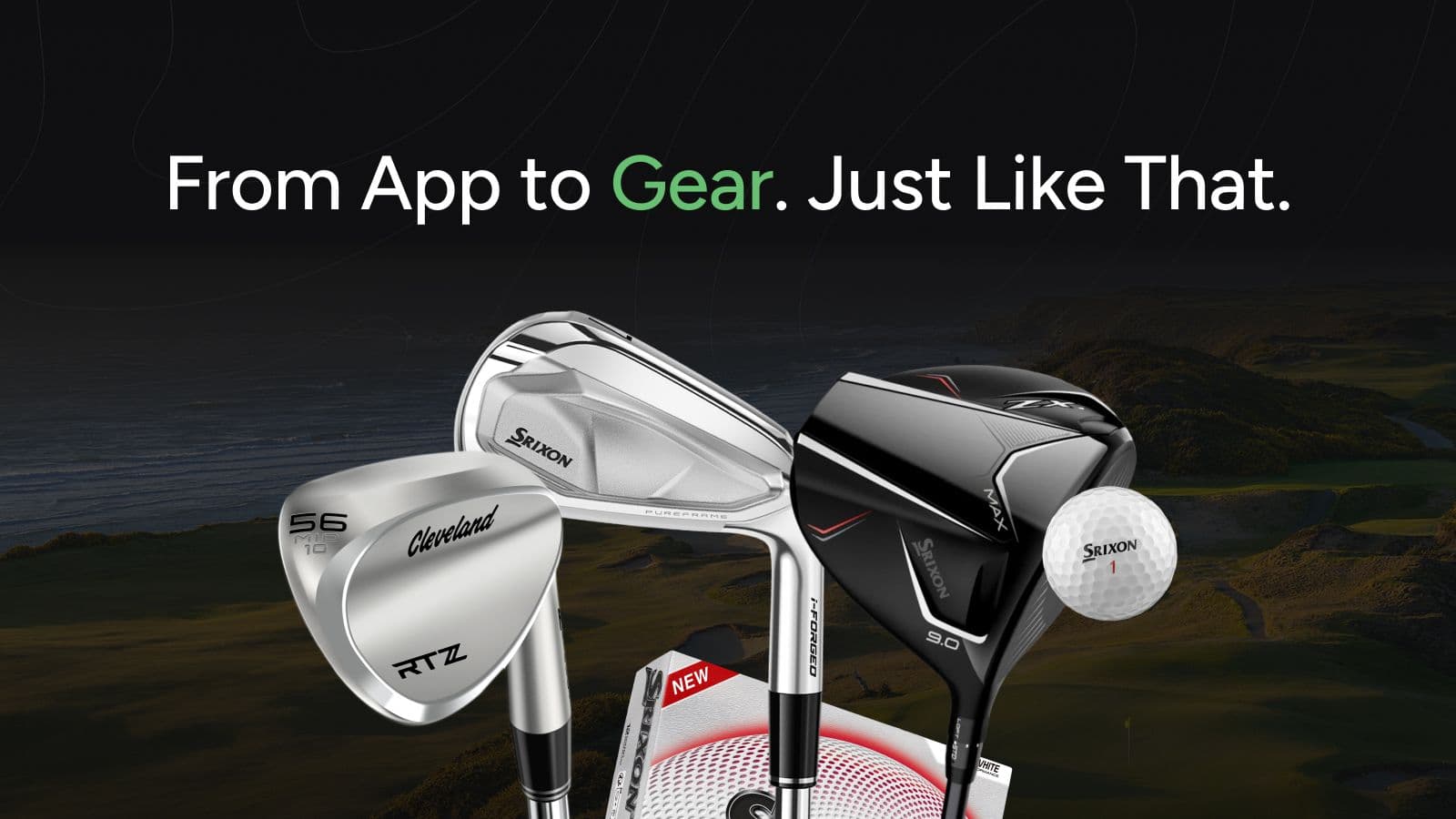 GolfN App to Srixon Cleveland equipment