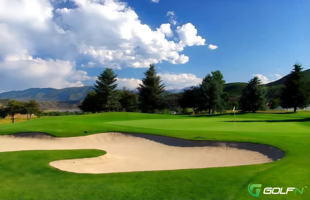 Crater Springs Golf Course At Homestead Resort in Midway, Utah — resort, 18-hole golf course, designed by Bruce Summerhays