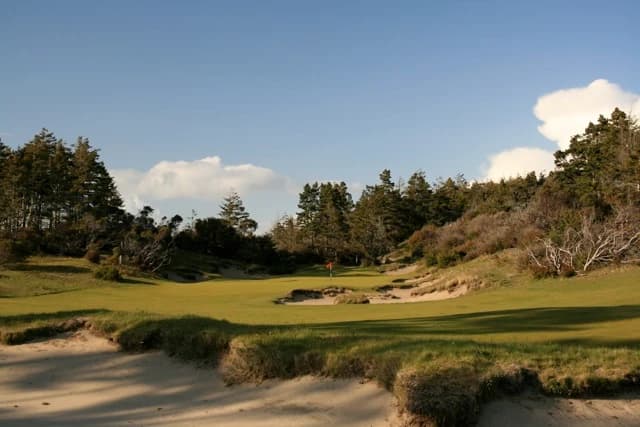 Bandon Preserve - Bandon Dunes Golf Resort in Bandon, Oregon — resort, 13-hole golf course, designed by "Bandon Dunes is set on spectacular links terrain as good, if not better, than anything I've seen in Scotland. The gorse is heavy, the fescue turf is firm and the dunes are sandy and towering." -- Brandon Tucker, TravelGolf.com