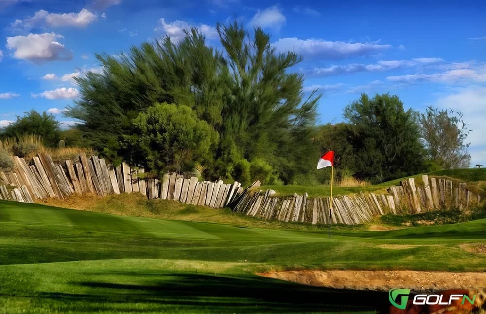 Red Mountain Ranch Country Club in Mesa, Arizona — private, 18-hole golf course, designed by Pete Dye (1986)