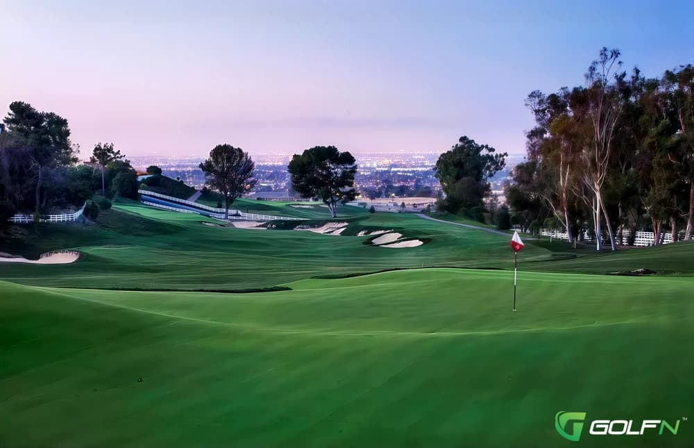 Rolling Hills Country Club in Rolling Hills Estates, California — private, 18-hole golf course, designed by Ted Robinson, Sr. (1965)