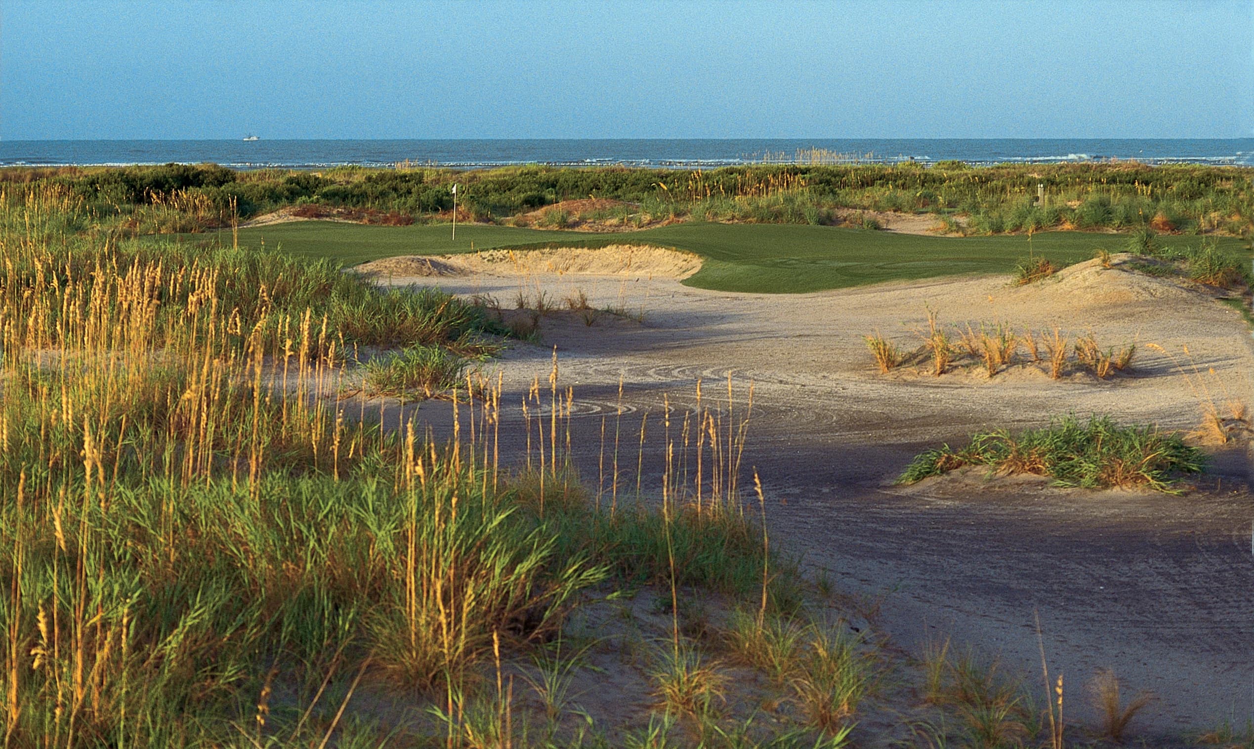 Ocean Course Clubhouse in Kiawah Island, South Carolina — resort, 18-hole golf course, designed by Pete Dye (1991)