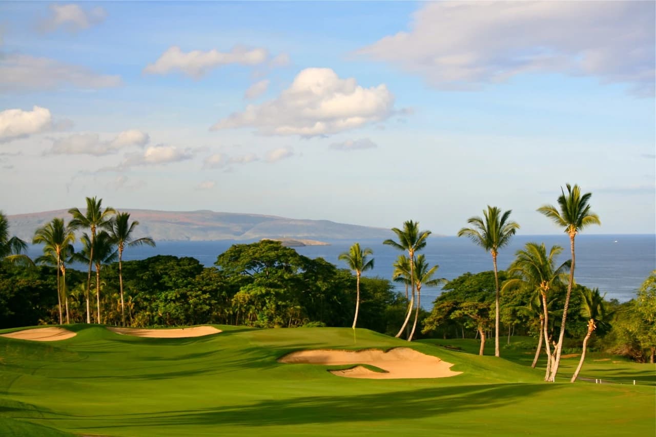 Emerald - Wailea Golf Club in Kihei, Hawaii — resort, 36-hole golf course, designed by Robert Trent Jones, Jr. (1994)