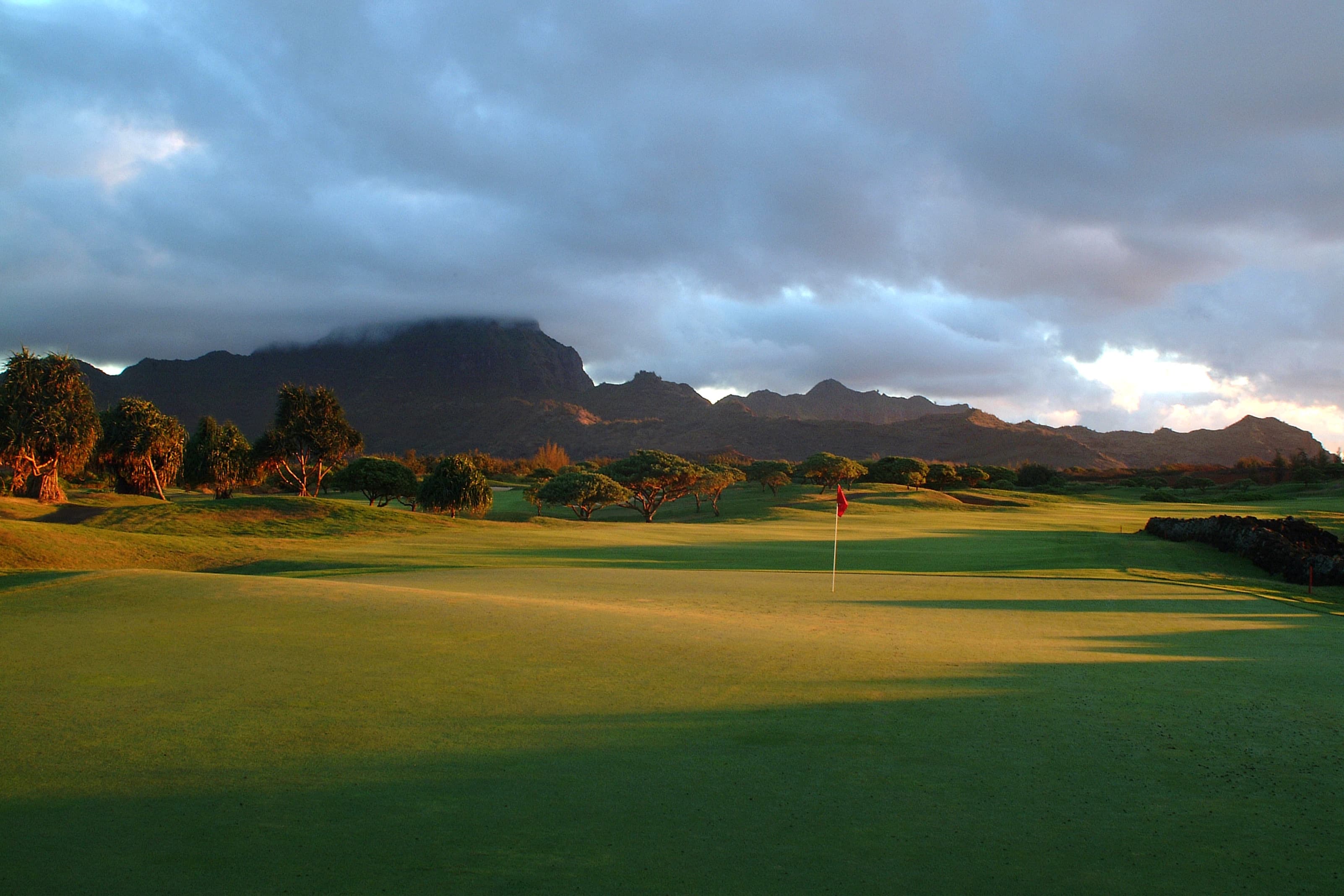 Poipu Bay Resort Golf Course in Koloa, Hawaii — resort, 18-hole golf course, designed by Robert Trent Jones, Jr. (1991)