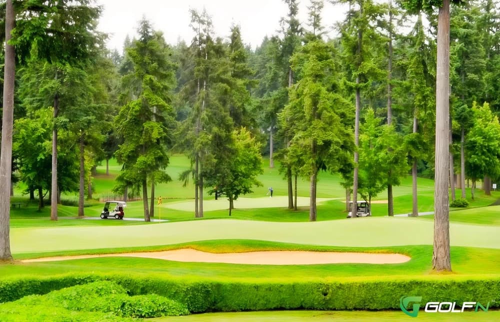 Canterwood Golf Club in Gig Harbor, Washington — private, 18-hole golf course, designed by Robert Muir Graves (1988)