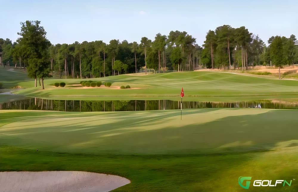 Black - Cobblestone Park in Blythewood, South Carolina — semi-private, 27-hole golf course, designed by P. B. Dye (1995)