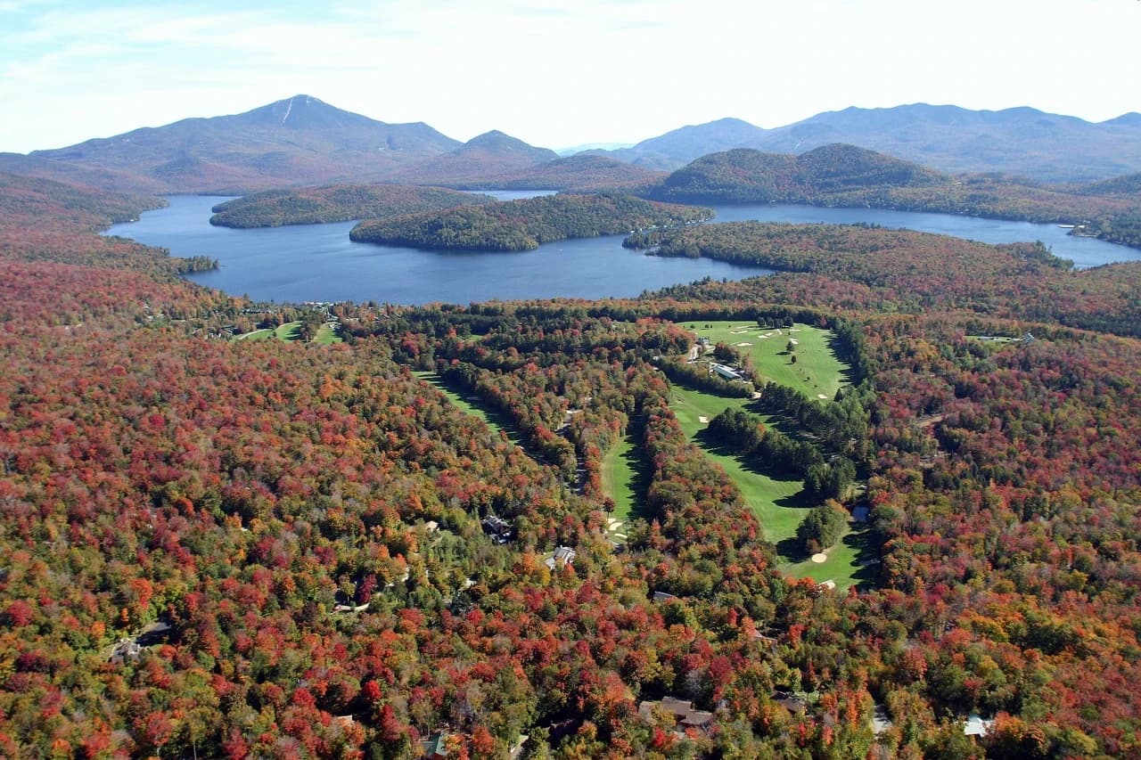 Whiteface Club & Resort in Lake Placid, New York — resort, 18-hole golf course, designed by John Van Kleek