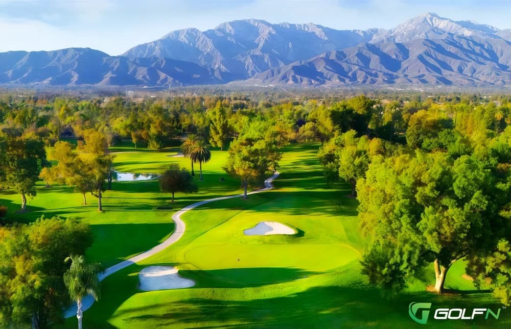 Upland Hills Country Club in Upland, California — semi-private, 18-hole golf course, designed by David Rainville (1983)
