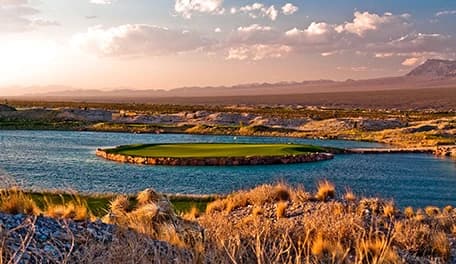 Wolf Run Golf Club in Reno, Nevada — semi-private, 18-hole golf course, designed by John Fleming (1998)