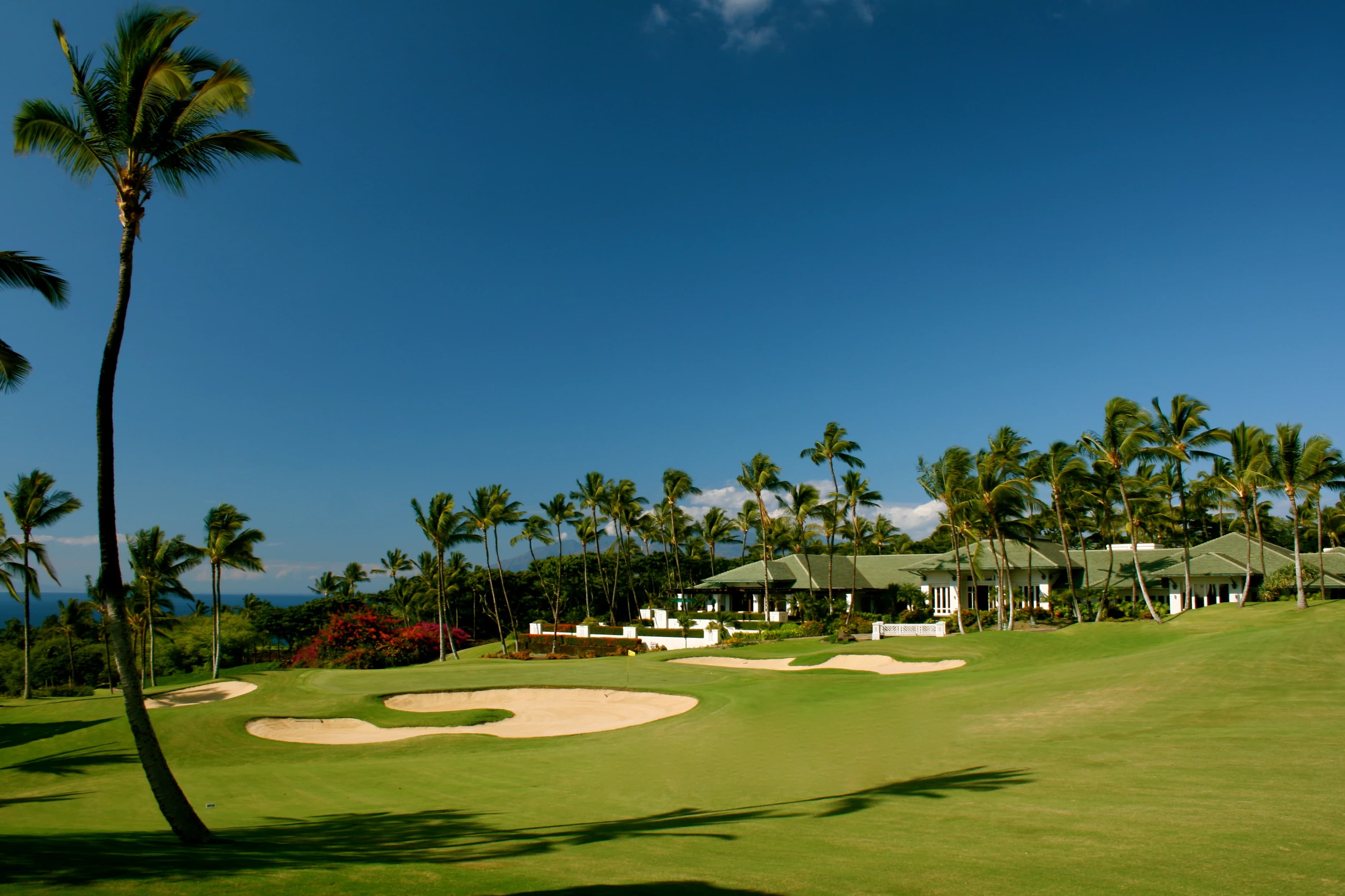 Gold - Wailea Golf Club in Kihei, Hawaii — resort, 36-hole golf course, designed by Robert Trent Jones, Jr. (1994)