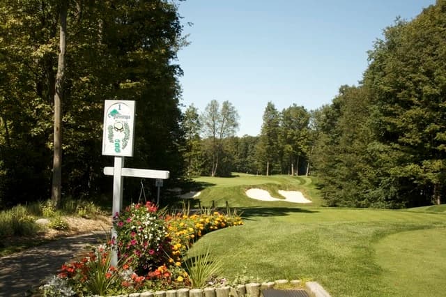 Threetops - Treetops Resort in Gaylord, Michigan — resort, 9-hole golf course, designed by Robert Trent Jones, Sr. (1987)