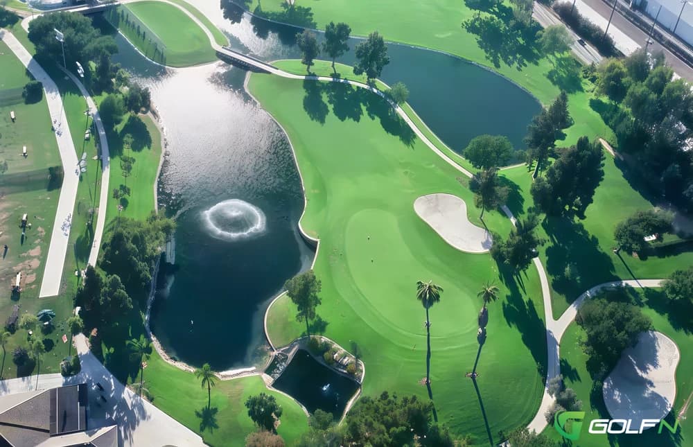 Cerritos Iron - Wood Nine Golf Course in Cerritos, California — public, 9-hole golf course, designed by Ted Robinson, Sr. (1977)