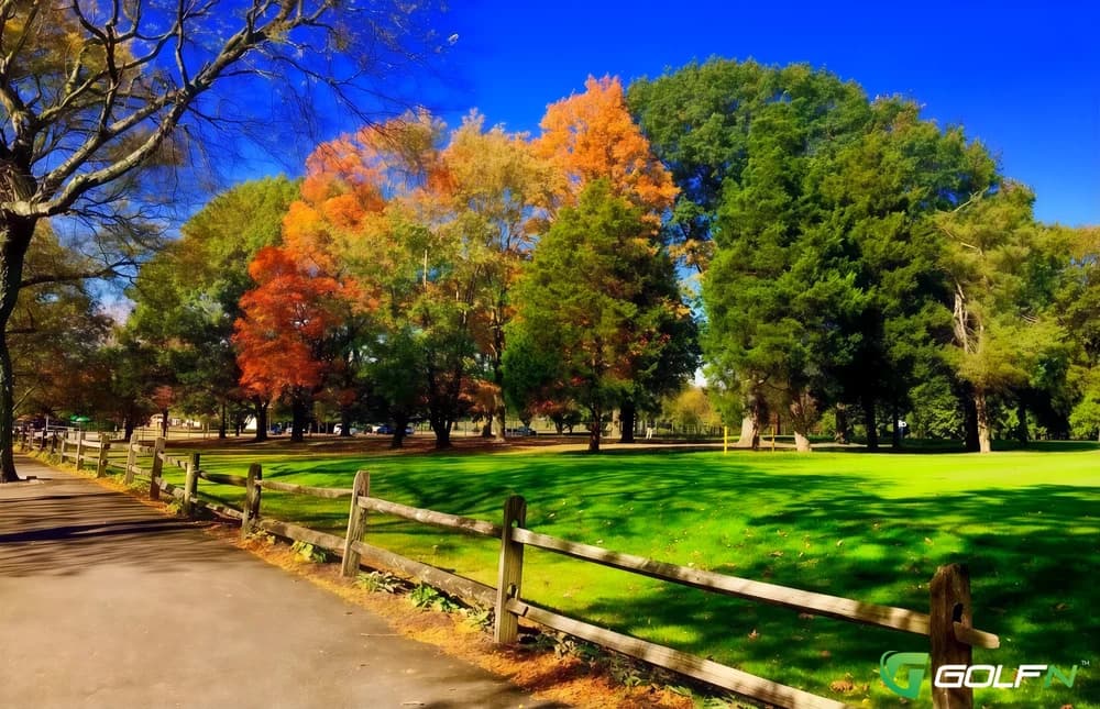 (Left) Blue - Eisenhower Park Golf Course in East Meadow, New York — public, 36-hole golf course, designed by Devereux Emmet (1914)