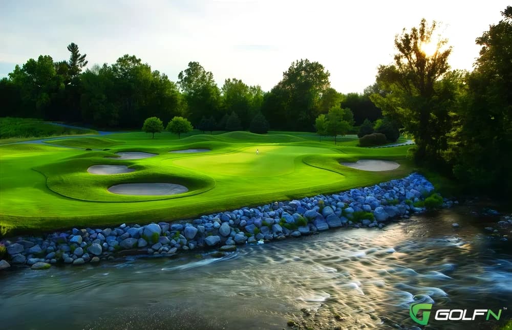 Bucks Run Golf Club in Mount Pleasant, Michigan — public, 18-hole golf course, designed by Jerry Matthews (2000)