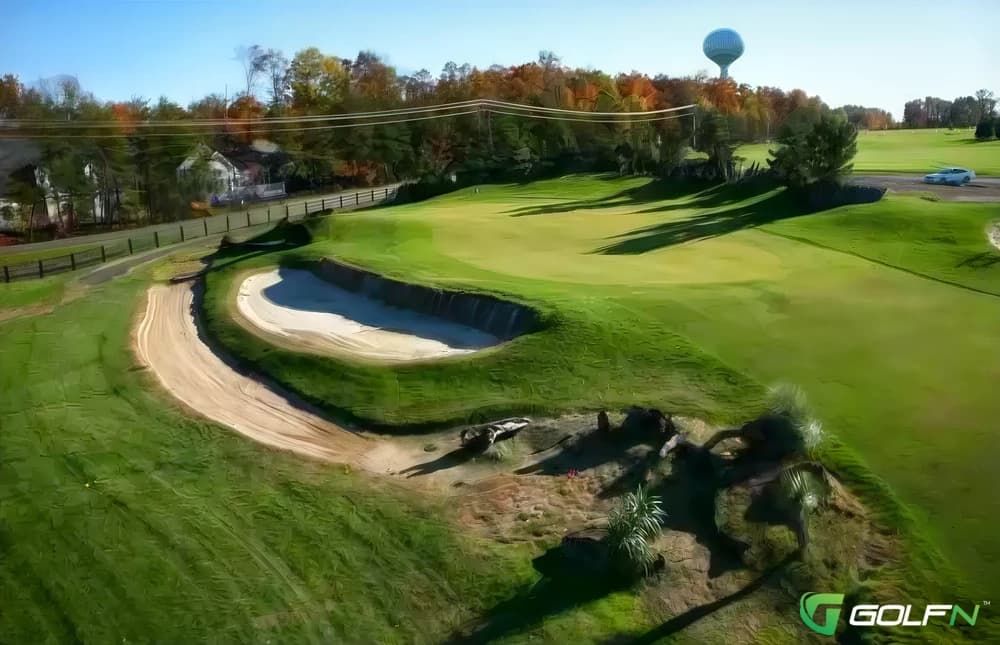 Waterfall - Meadows Farms Golf Course in Locust Grove, Virginia — public, 27-hole golf course, designed by Bill Ward