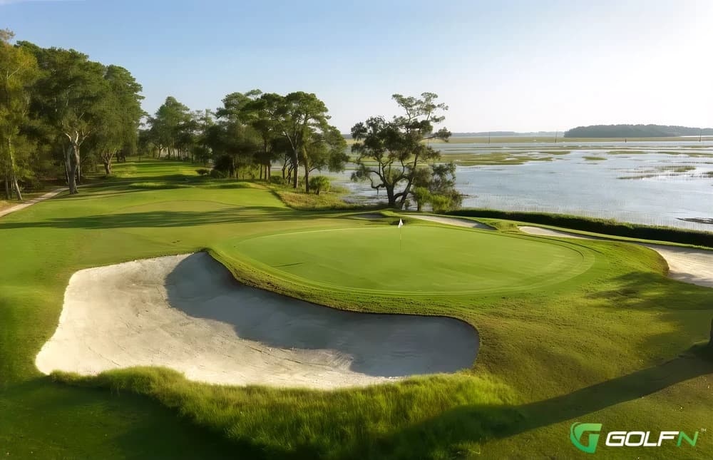 Chechessee Creek Club in Okatie, South Carolina — private, 18-hole golf course, designed by Probably the most difficult hole at Chechessee Creek Club is the par-4 eighth, which stretches 440 yards from the back tees. There are bunkers everywhere, including the deep bunkers on each side of the long and narrow green.