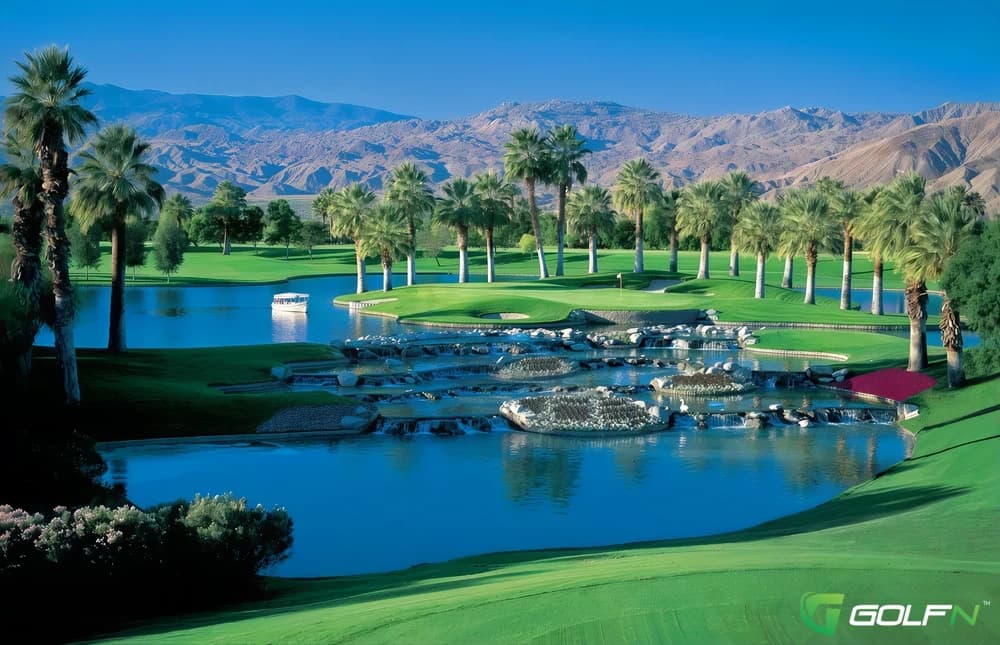 Palms - Marriotts Desert Springs Resort in Palm Desert, California — resort, 36-hole golf course, designed by Ted Robinson, Sr. (1986)