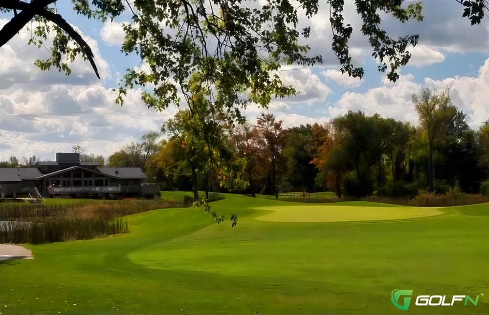 East - Currie Municipal Golf Course in Midland, Michigan — public, 9-hole golf course, designed by Jerry Matthews (2002)