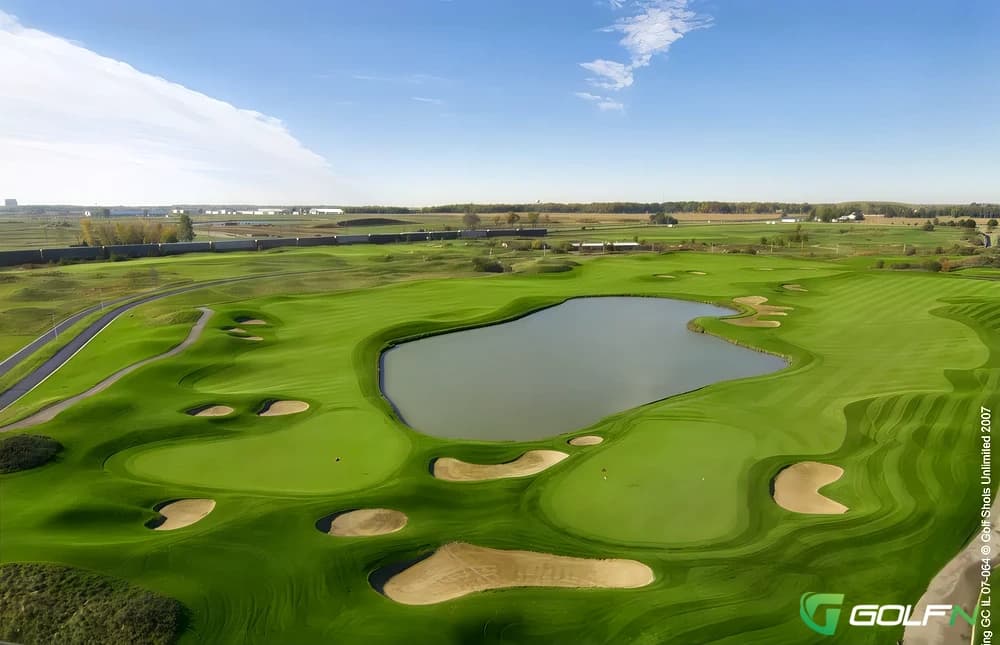Prairie Landing Golf Club in West Chicago, Illinois — public, 18-hole golf course, designed by Robert Trent Jones, Jr. (1994)