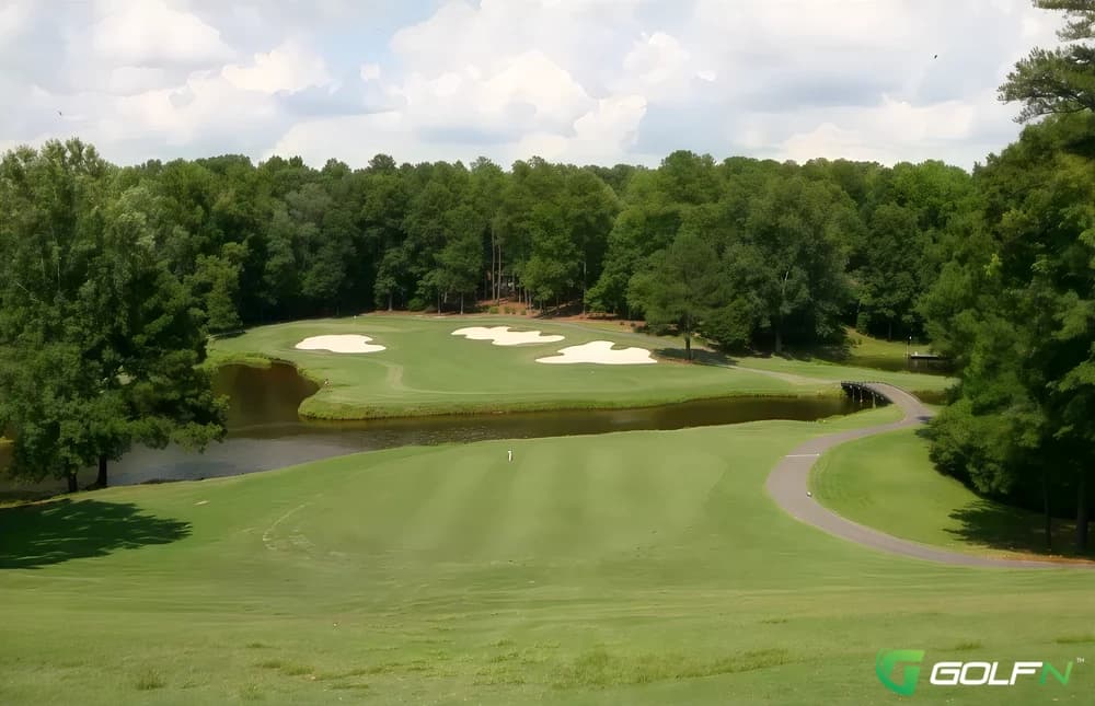 Lake - Carolina Trace Country Club in Sanford, North Carolina — private, 36-hole golf course, designed by Robert Trent Jones, Sr. (1979)